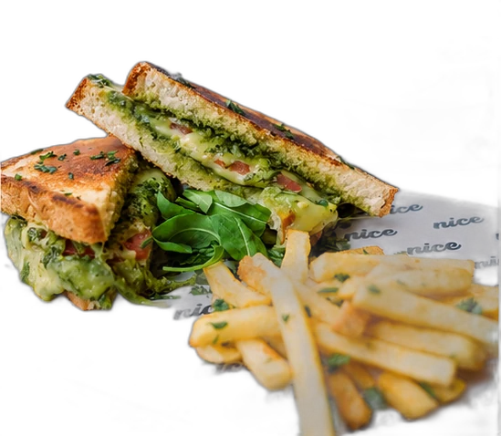 Pesto Panini & Fries